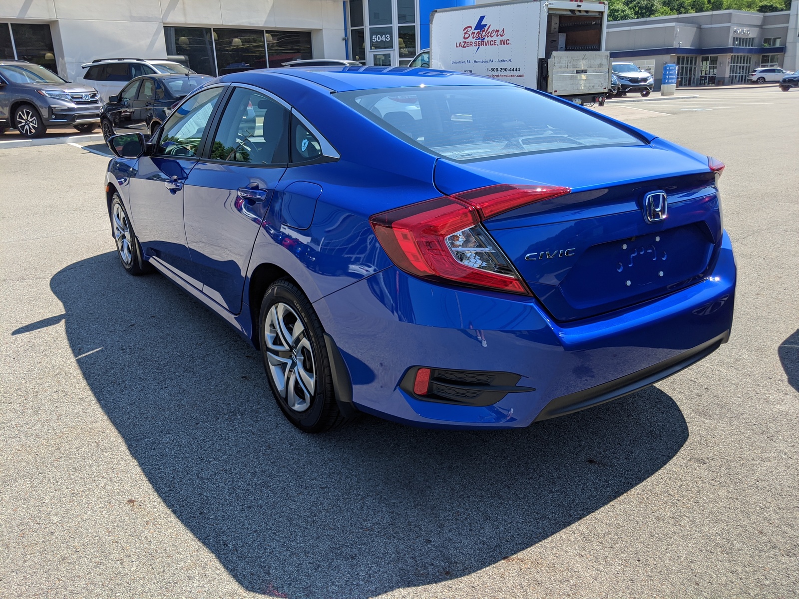 Pre-Owned 2018 Honda Civic Sedan LX in Aegean Blue Metallic ...