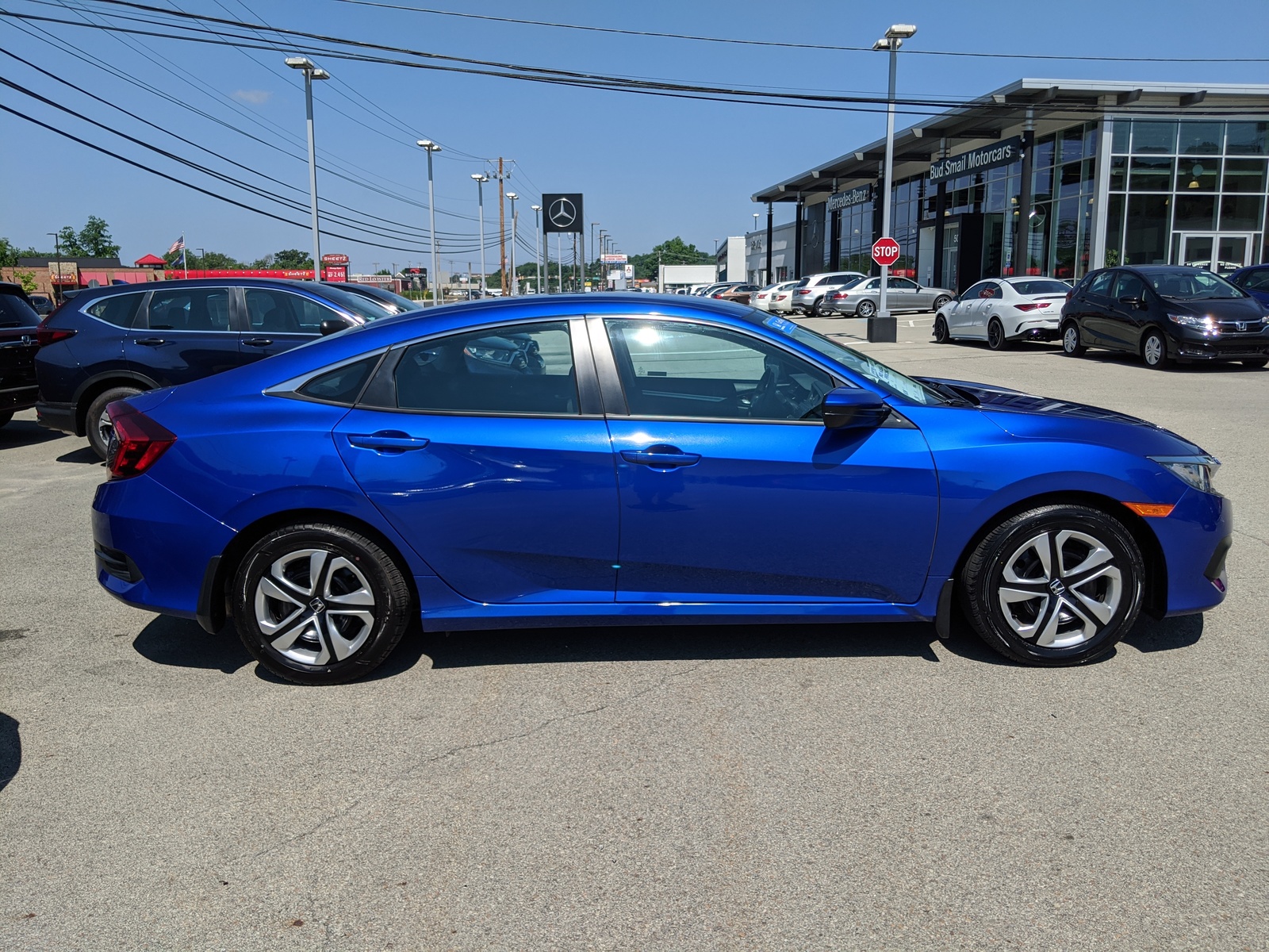 Pre-Owned 2018 Honda Civic Sedan LX in Aegean Blue Metallic ...