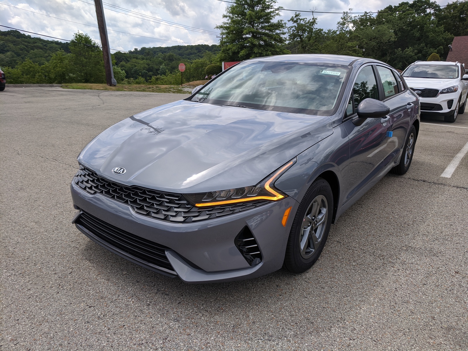 New 2021 Kia K5 LXS in Everlasting Silver Greensburg, PA K04100