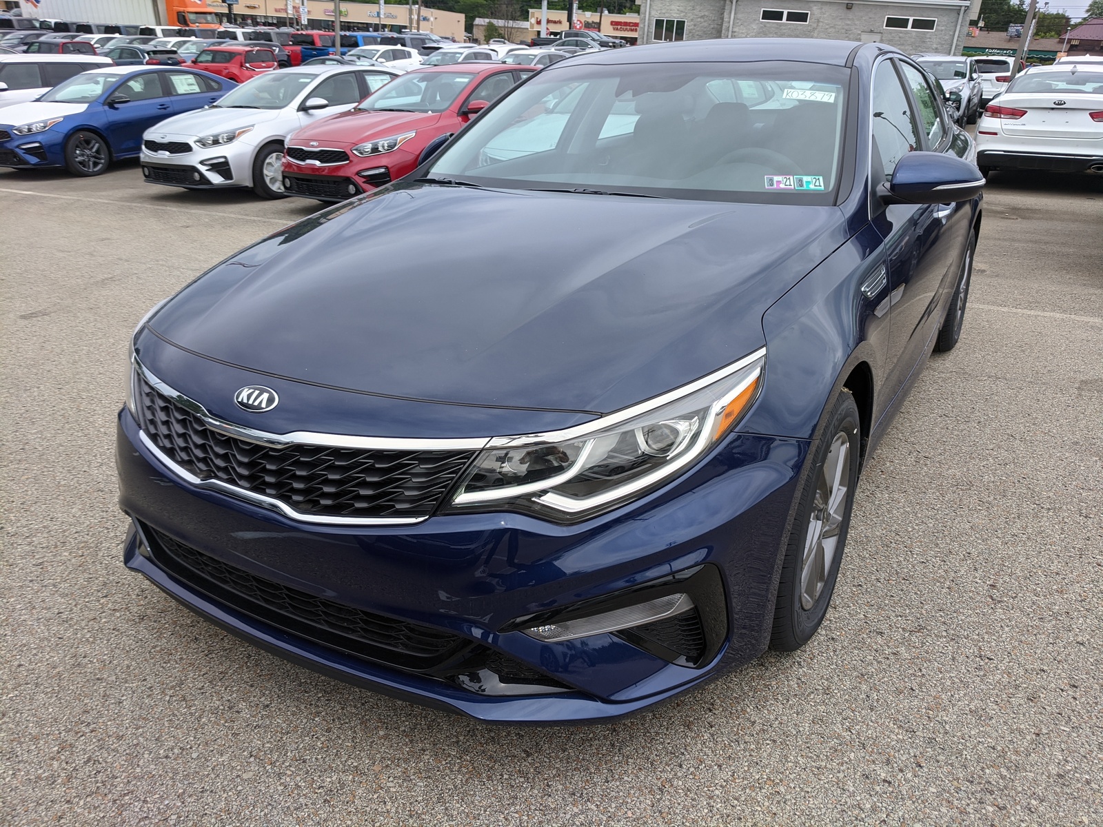 New 2020 Kia Optima LX in Horizon Blue | Greensburg, PA | #K03879