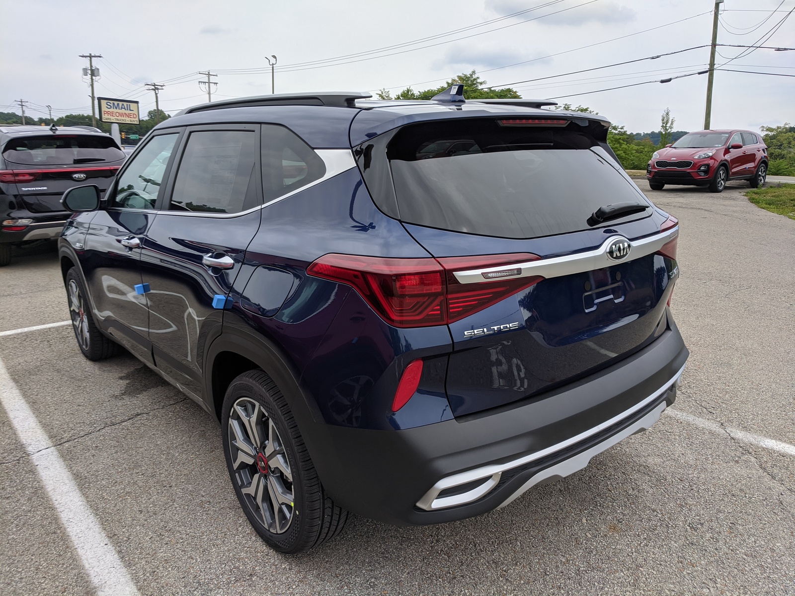 New 2021 Kia Seltos SX in Dark Ocean Blue | Greensburg, PA | #K04160