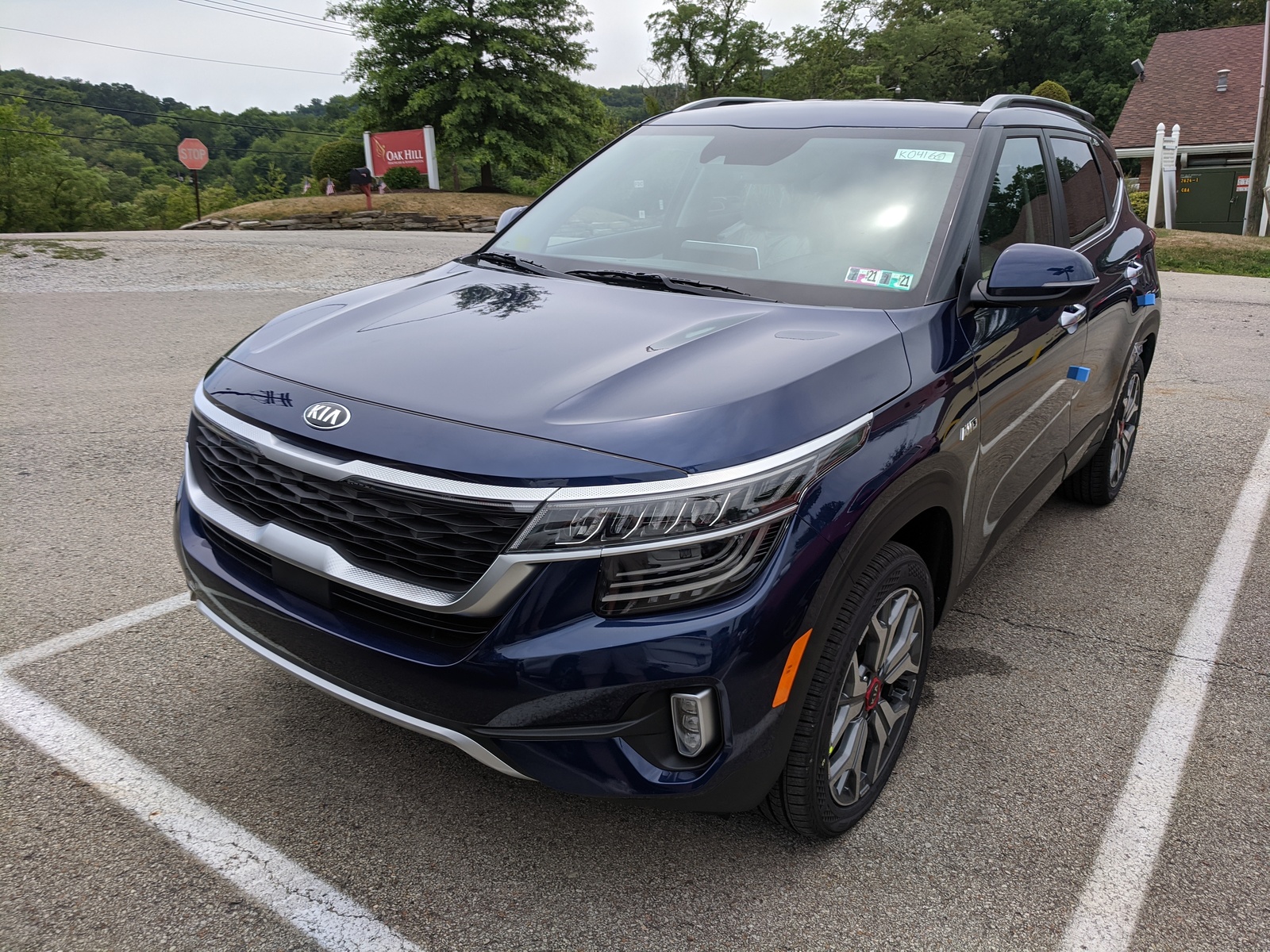 New 2021 Kia Seltos SX in Dark Ocean Blue | Greensburg, PA | #K04160